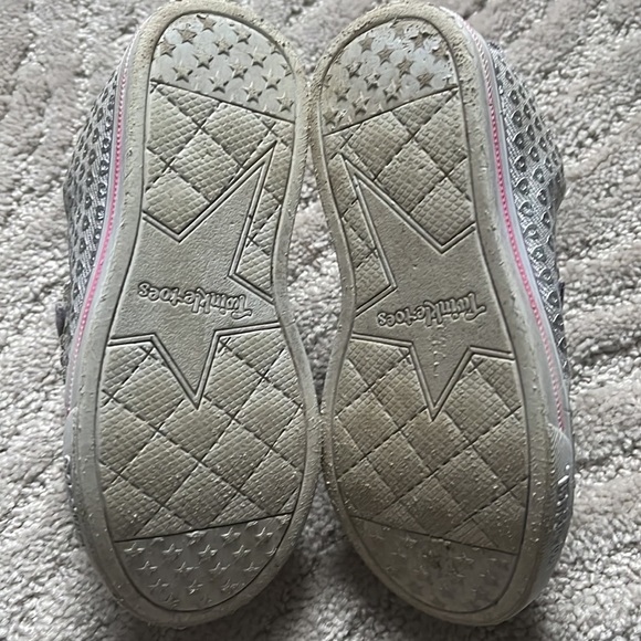 Twinkle Toes by Skechers Silver & Purple Light Up Shoes - Picture 5 of 5